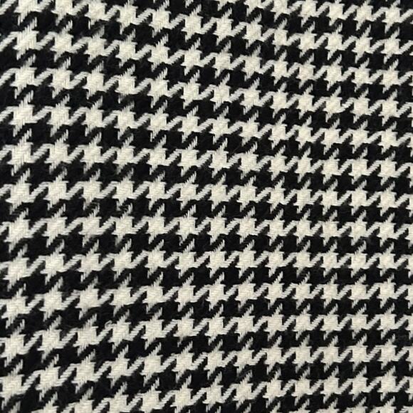 Vintage Wool Dress Nipon Boutique Long Sleeve Button Houndstooth Black 8 - Picture 5 of 9